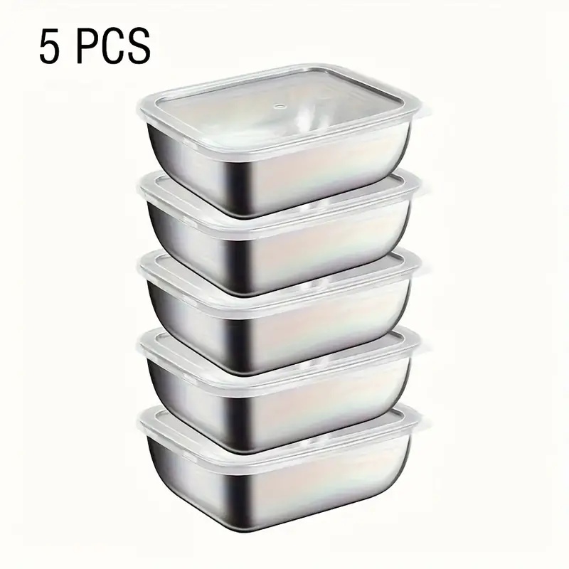 Meal Prep Lunch Boxes - Набор из 5 контейнеров для хранения