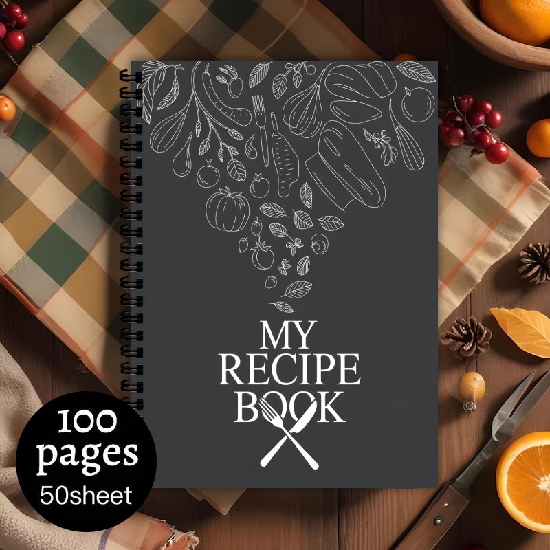 Meal Prep Book - Цветной блокнот для рецептов формата А5,