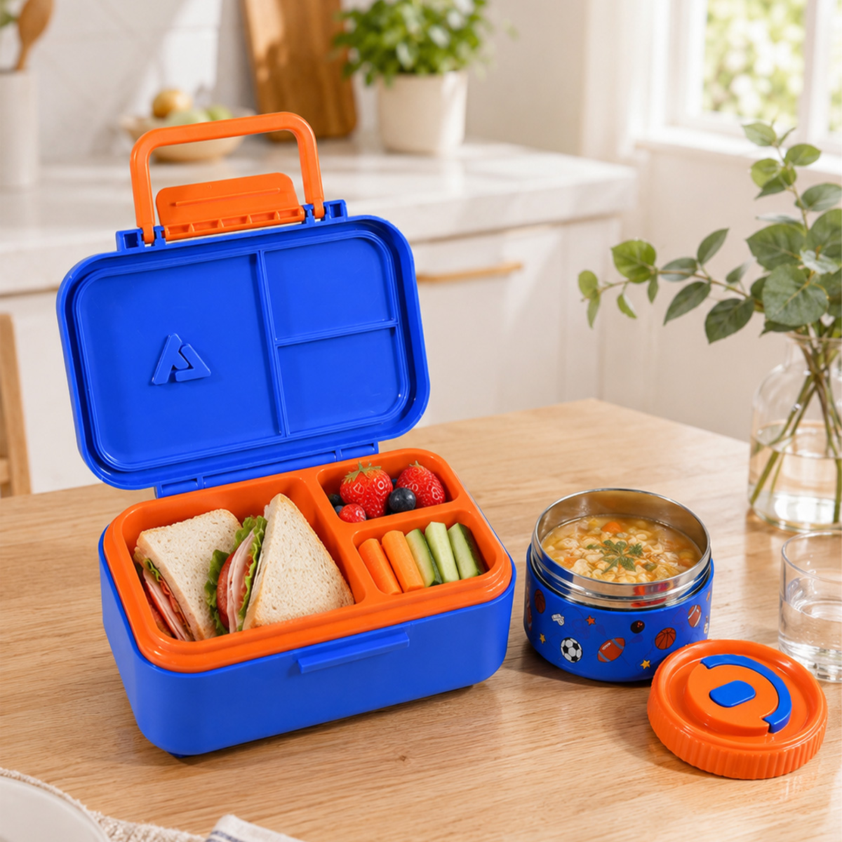 Ланч-бокс Bento с термосом из  – обзор и цена Meal Prep Lunch Boxes