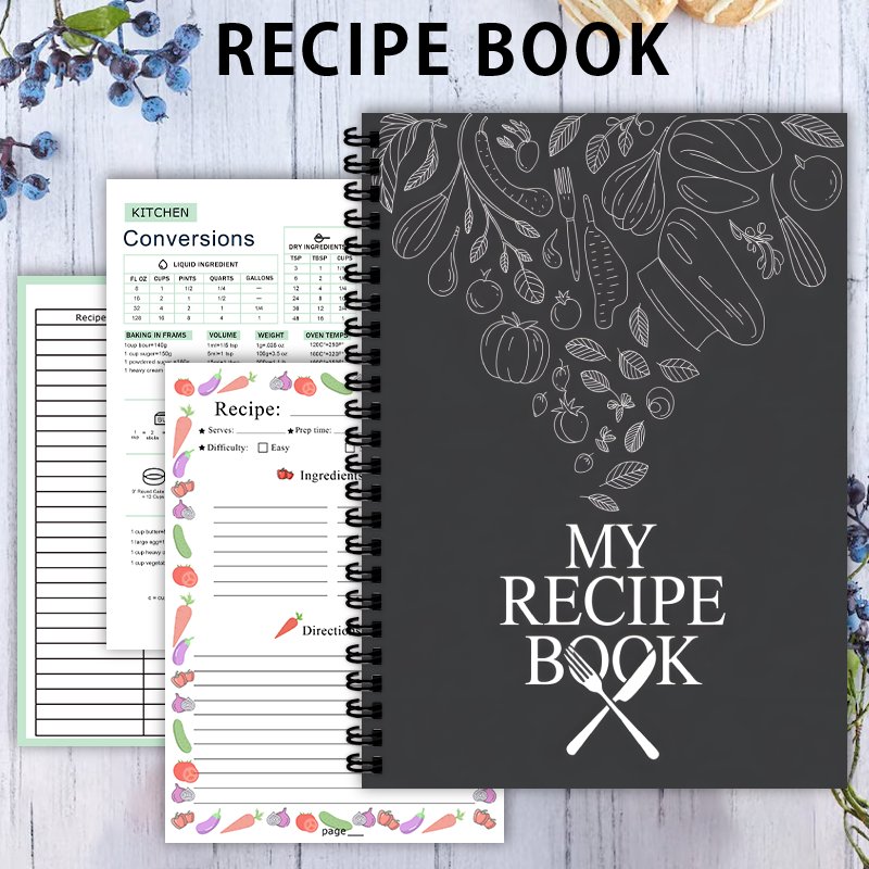 Цветной блокнот для рецептов ф – обзор и цена Meal Prep Book