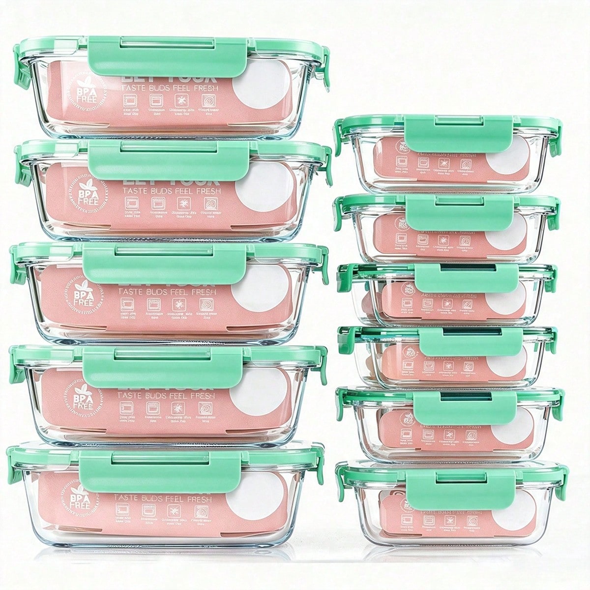 Набор из 10 стеклянных контейн – обзор и цена Meal Prep Lunch Boxes