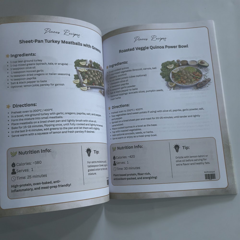 Книга рецептов противовоспалит – обзор и цена Meal Prep Book
